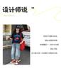 Girls' summer Korean casual short sleeved T-shirt set for girls, adults, middle school students, thin summer clothes, children's denim shorts