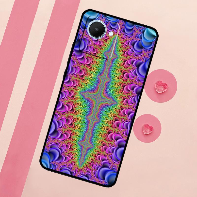 Vintage Ornament For Realme C67 C75 C63 C61 C71 C55 C51 C65 C53 10 11 12 13 14 15 Pro Plus GT6 GT7 Pro Case