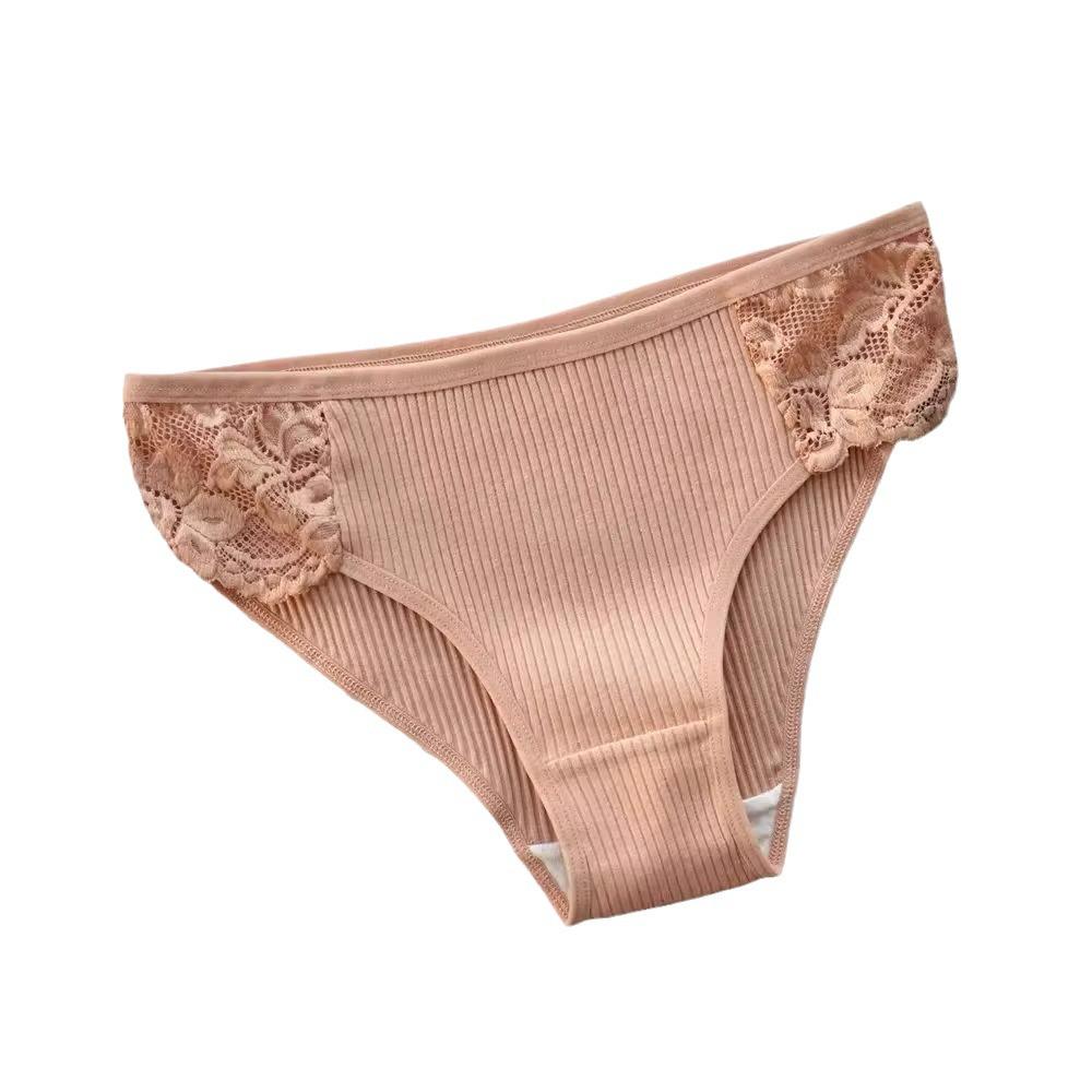 Women's Plus Size Soft Cotton Mid-Low Waist Triangle Underwear
