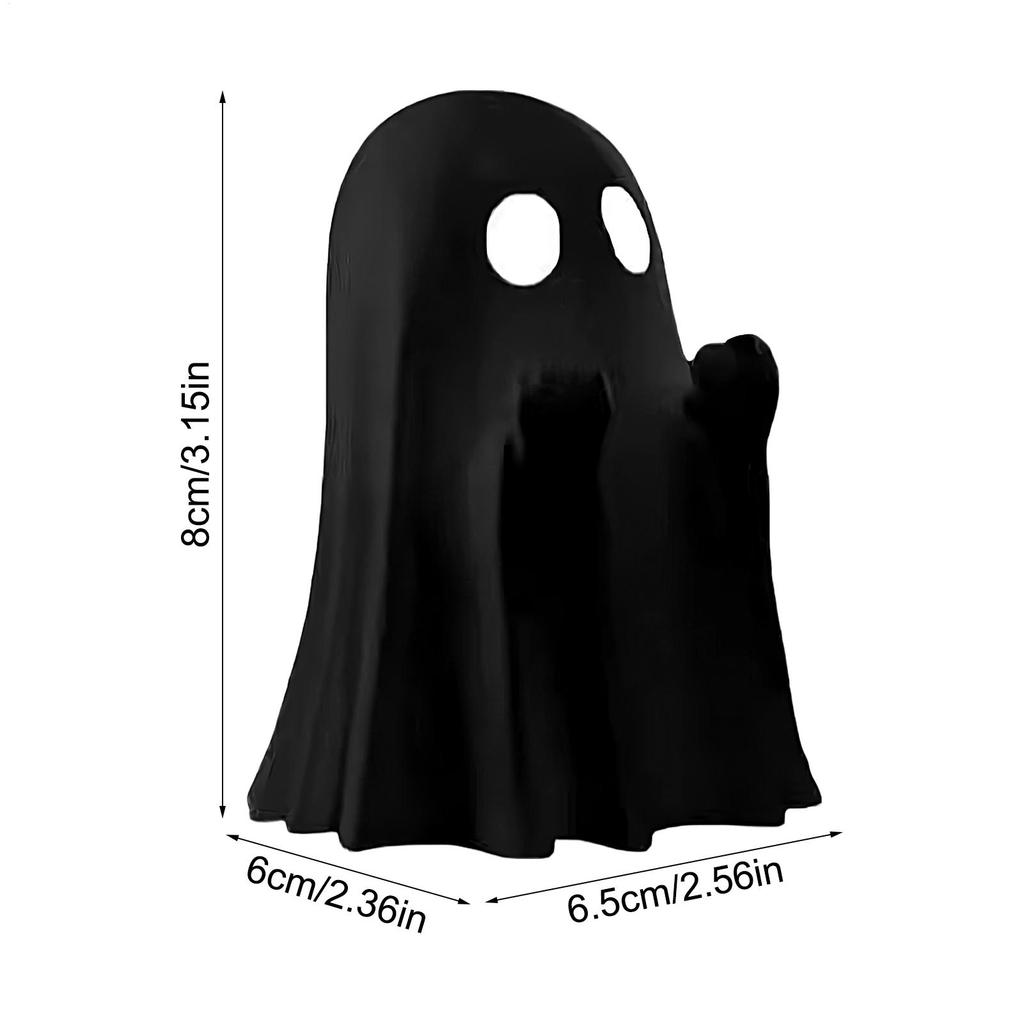 Spooky Cute Finger Ghost Statue Ornaments, Perfect for Indoor & Porch Halloween Decor for Shelf Home Festive Party Tabletop