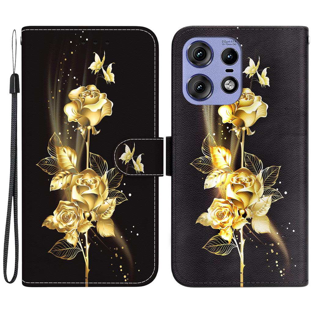 For Motorola Edge 50 5G/Edge 50 Pro 5G Case Wallet Stand Pattern Printing Leather Cover