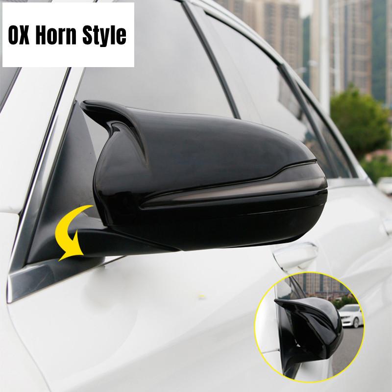 2PCS For LHD Benz E GLC S C Class W205 W213 X253 W222 W238 Car Rearview Door Side Mirror Cover Wing Cap Exterior Shell Trim ABS
