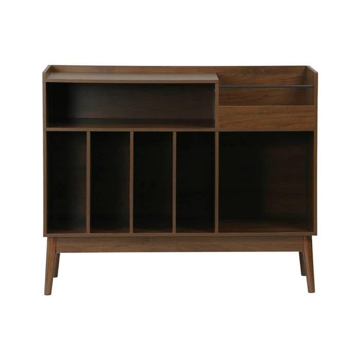 Móvel vinil vintage decoração madeira 100cm NEPAL