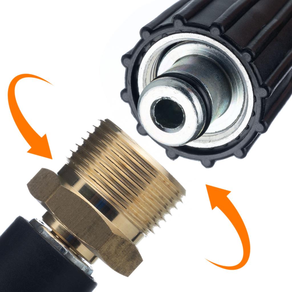 Rosfix Wąż Wysokociśnieniowy 15m M22-M2 – Wysoka Wytrzymałość | Ciśnienie Max 200 Bar | Oplot Nylonowy I PVC Odporne Na Ścieranie