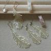 Pearl opal leaf fringed earrings fashion super fairy temperament earrings niche versatile high-end earrings