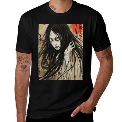 A Japanese Yurei Ghost Art 03 T-Shirt Man T Shirt Luxury Man T Shirts for Men Man T Shirt Cotton High Quality T-Shirt