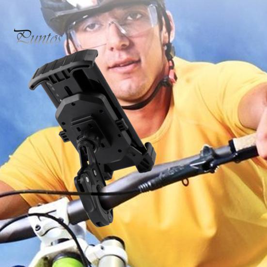 Handyhalter Navigationshalterung Ein-Klick-Schnellverriegelung 360 Grad Drehung Anti-Schüttel Auto-Halterung Weitgehend Kompatibel Lenker Handyhalter