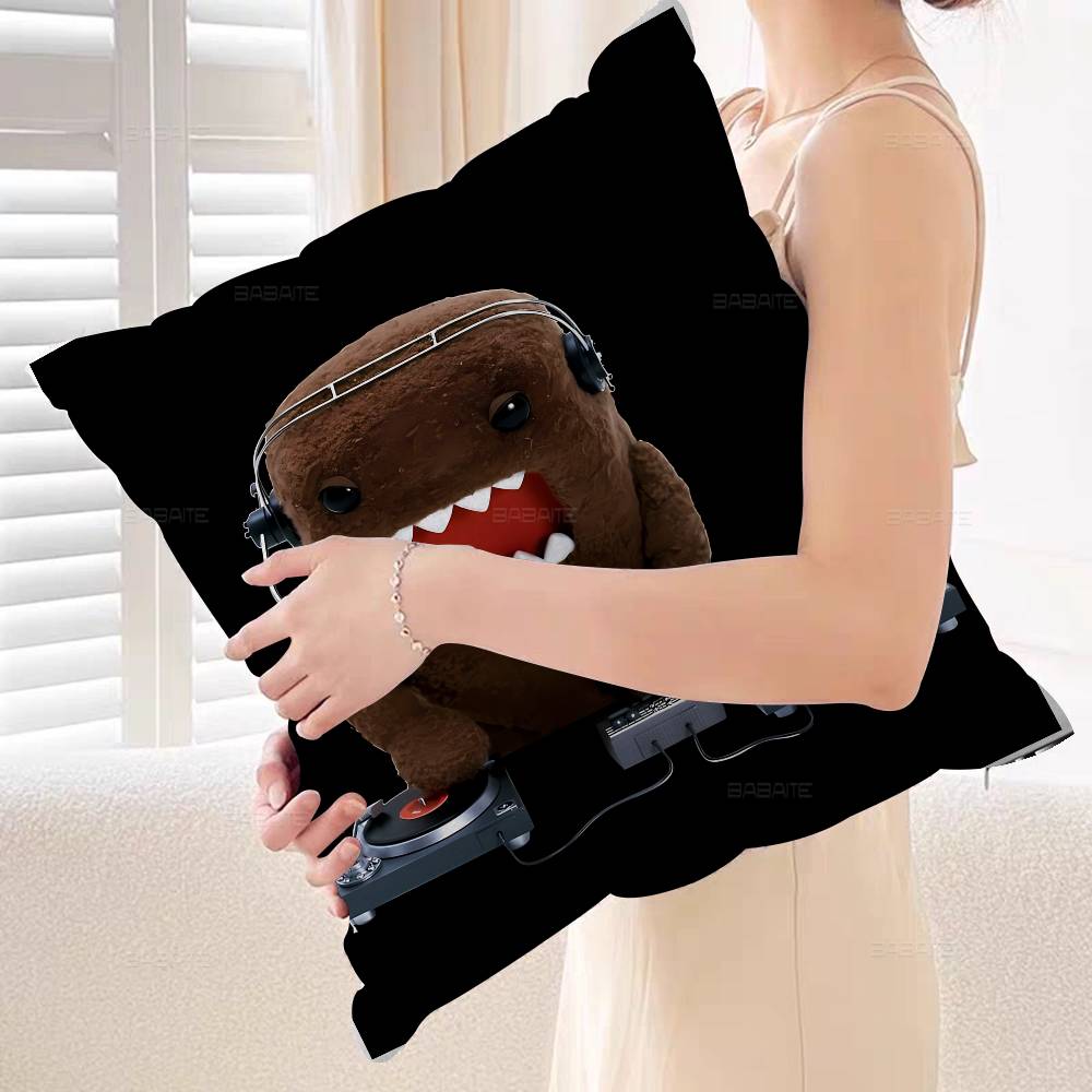 Cute Domo Kun Personalized Pillow Dust Cover Bedroom Kids Party Decoration Pillowcase Birthday Children Gift