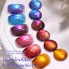 BORN PRETTY Magnetic Nail Polish 6-Color Set: Magnetic Gel with Magnets, Cat Eye Gel, Glittery, Colorful Galaxy, Glass Beads, Cat's Eye Design, Microp