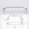 Aluminum Alloy Drawer Handle LS520U LS06 for Cabinets and Equipment