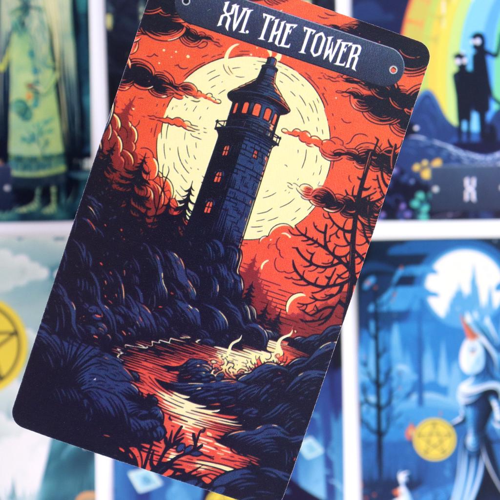Originální umělecké dílo Strange World Tarot 78 ks tarotových karet založených na systému Rider Waite 10,3*6cm
