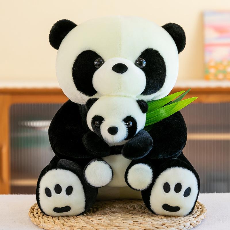 

Simulation Mother And Son Panda Cute Giant Panda Plush Toy Doll Doll Throw Pillow Doll For Children And Girls Gifts 27cm（0.33kg）