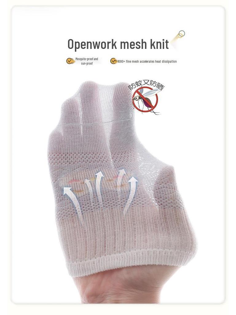 Non-slip Summer Mesh Baby Socks – Seamless, Lightweight, Loose Cuff, Class A Cotton