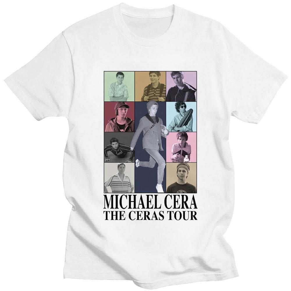 Michael Cera Graphic T Shirt The Ceras Tour Fashion Tshirtrs Oversized Men Women Summer Short Sleeve Casual T Shirts Streetwear S