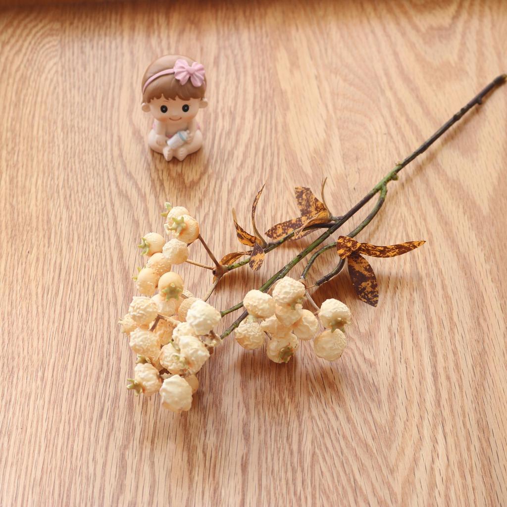 Artificial Holly Berry Branches - Red Fruit Ornaments for Christmas & Spring Festival Floral Decorations