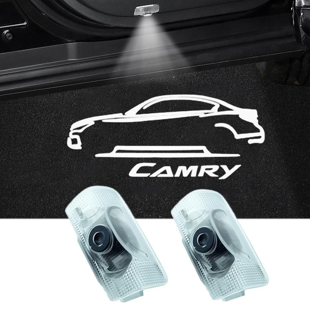 Camry Door Courtesy Logo Door Welcome LED Logo Replacement Parts for Toyota Camry and 70 Set of 2 Lamps, Lamps, Lights, Projection, (40, 50, Series),