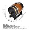 3L Große Kapazität Retro Farbe Eiche Holz Rotwein Barrel Eimer Fass Lagerung Container für Hause
