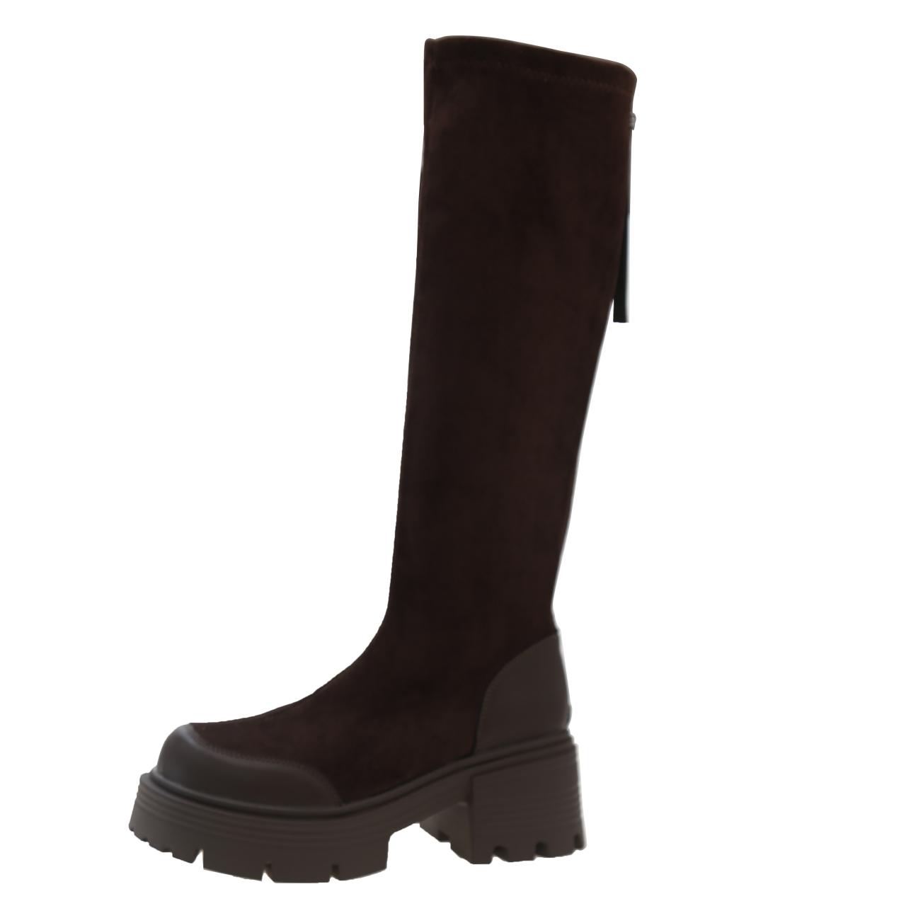 

Зимняя круглая головка 2024 года, горячая распродажа, женские сапоги длиной до колена, нескользящие, новые, износостойкие, нескользящие, модные, для отдыха на природе, женская обувь 40 коричневый