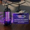 Fly Swatter Lamp with Night Light Electric USB Rechargeable Fly Swatter, For Backyard, Terrace and Camping