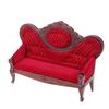 1:12 Puppenhaus Miniatur Weiches Doppelsofa Für Puppen Möbel Rollenspiel Spielzeug