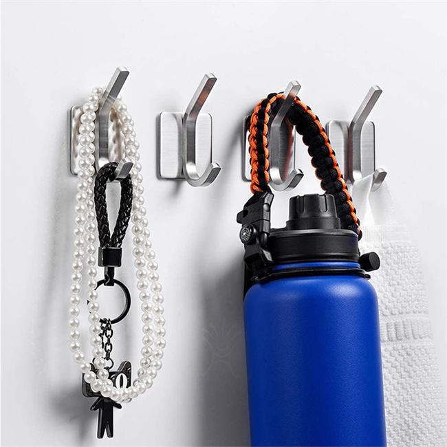 Self-Adhesive Towel Hooks Heavy Duty Stainless Steel Bathroom Hook for Robe Coat Hat