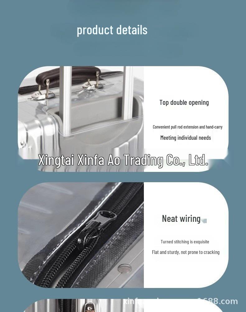 Transparent PVC Suitcase Protector, Removable Dust Cover for 20/24/28 inch Trolley Cases.