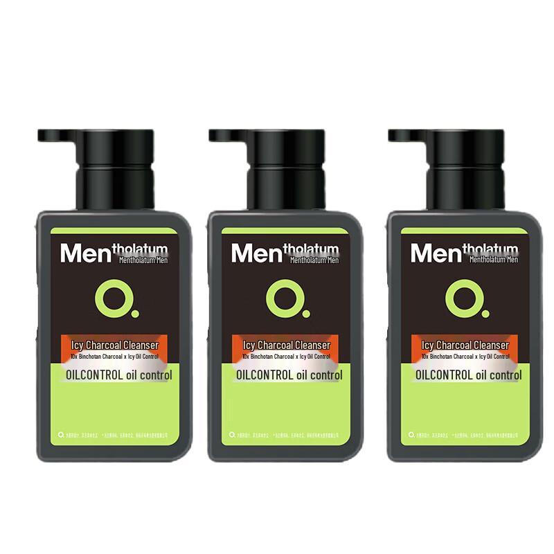 Mentholatum Men s Icy Charcoal Facial Cleanser (3-Pack)