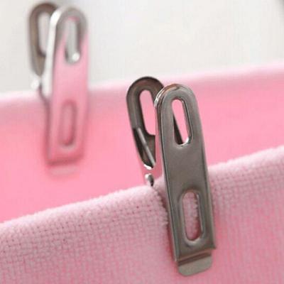 Stainless Steel Drying Hanger For Coat Pants Laundry Washing Household File Clip Sealing Clip Clothes Pins Clothes Pegs