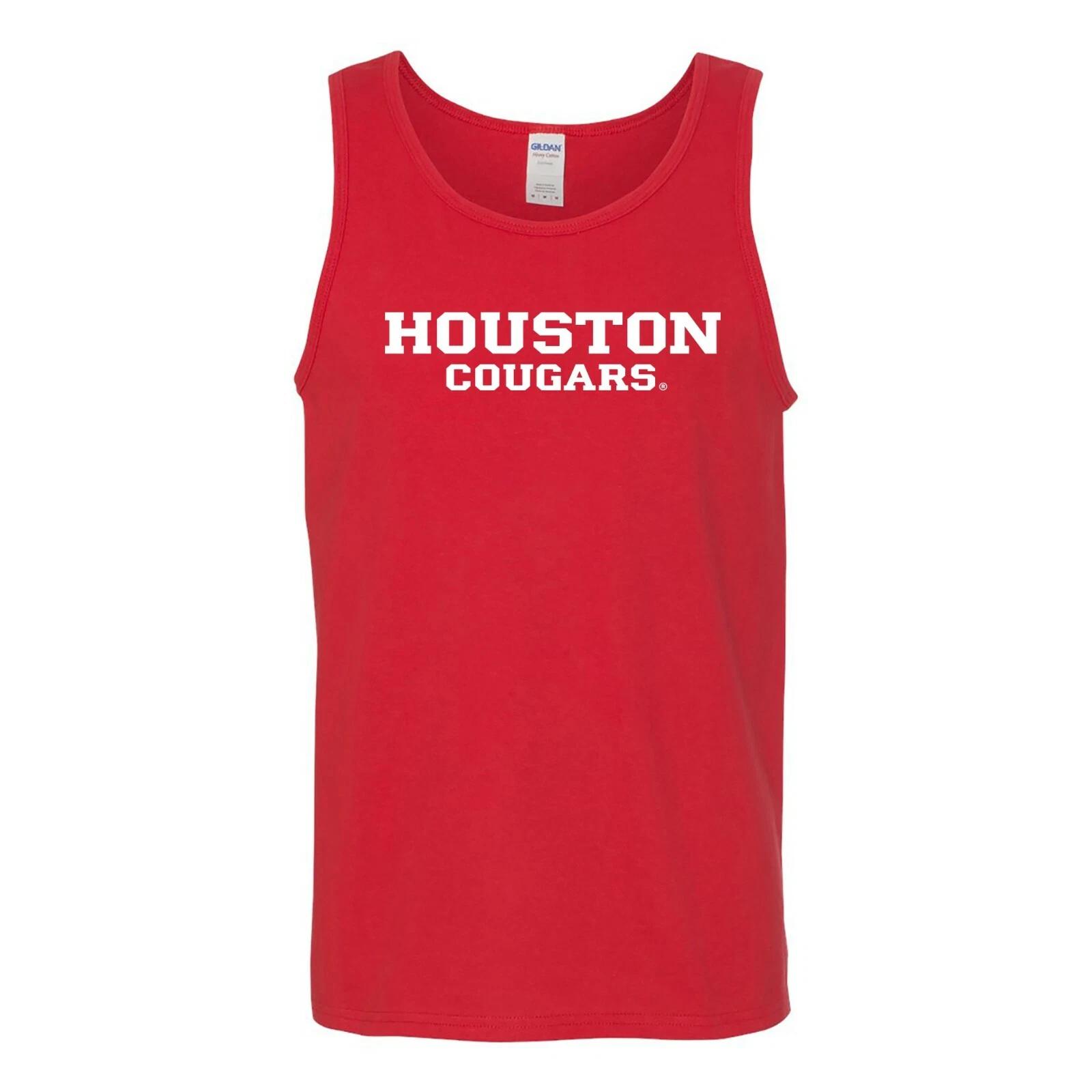 University of Houston Cougars Basic Block Tank Top - Red L