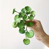 Kunstig Plante Mini Bukett Kobbermyntgress Myk Lim Falske Grønne Planter Veggoppheng for Hjemmekontor Hagedekorasjon