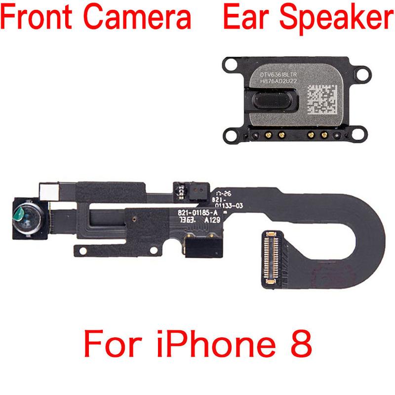 Face Front Camera With Sensor Proximity Light Microphone Flex Cable For iPhone 7 7P 8 Plus And Ear piece Sound Speaker