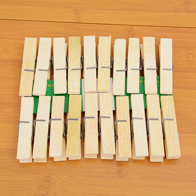 Bamboo Windproof Clothespins: Durable Wooden Clips for Quilts, Clothes, and Photos