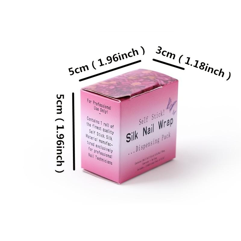 1 Roll Self-Adhesive Fiberglass Nail Wrap Nail Art Tool for Reinforcement and Protection, Natural Look Gel Extension Sticker Tips