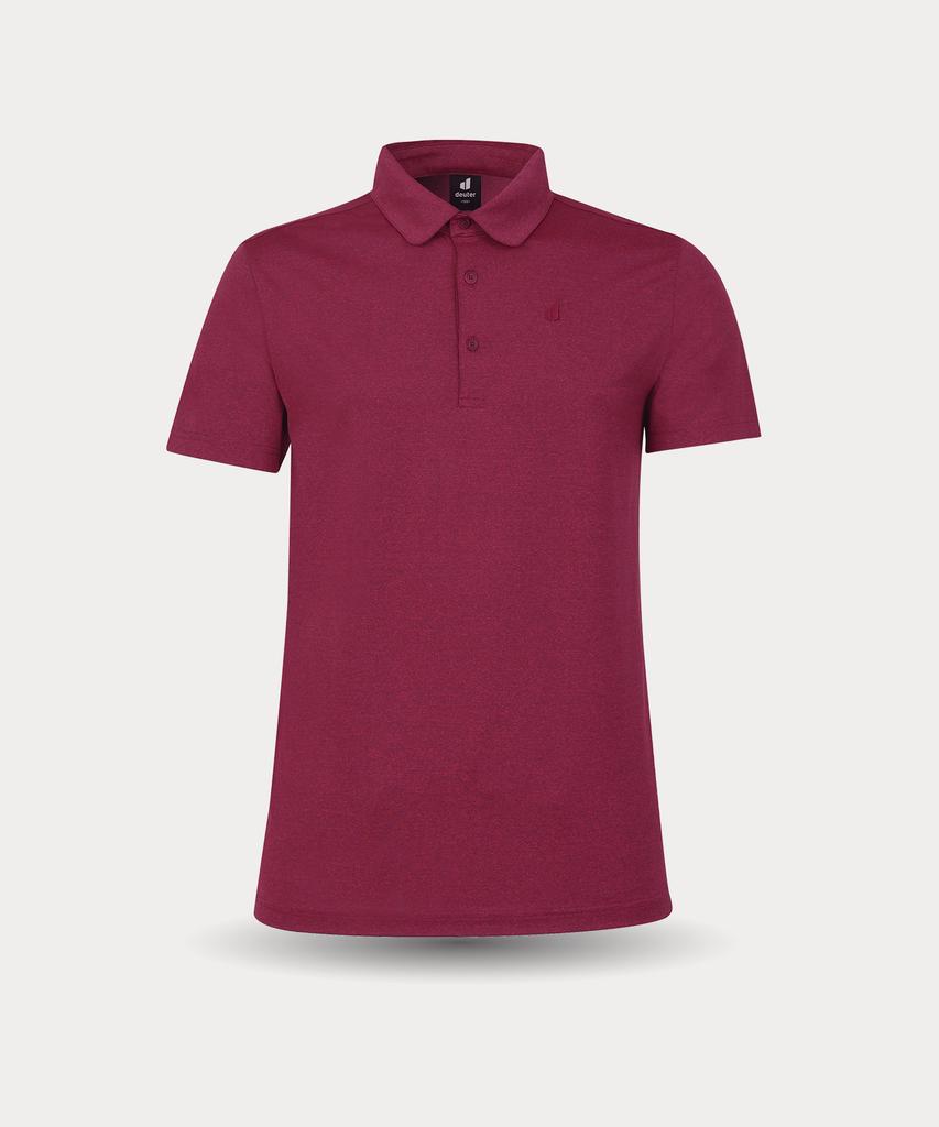 DEUTER Kian Catchon Melange Polo-Style Short Sleeve T-Shirt (Ball)