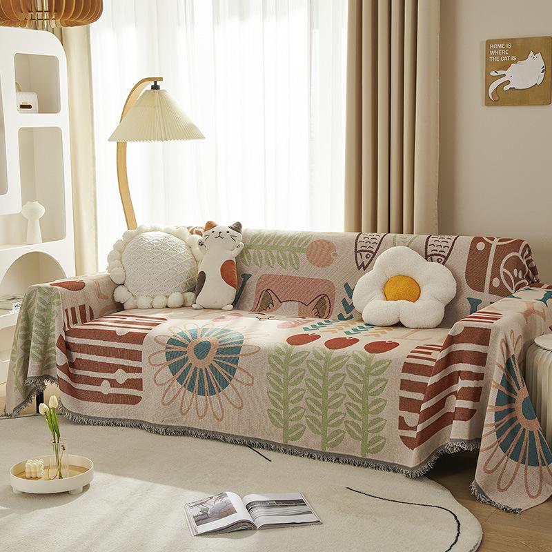 

Чехол для дивана, ткань для всех сезонов, универсальная подушка, универсальный чехол для дивана, синель, современный простой противоскользящий утолщенный чехол для гостиной 180*130cm