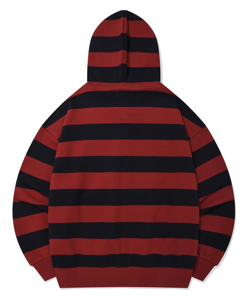 Retriever Club Bold Stripe Hood Zip Up [Red]