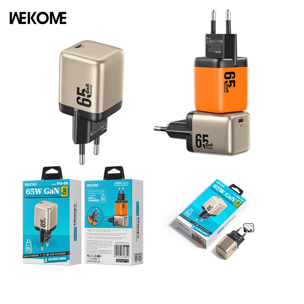WEKOME 65W Gallium Nitride Charger WU-09 (European Standard) Dual-Port Fast Charging
