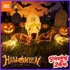 Xiaomi 1-2PCS Halloween Glowing Skull Ground Insert Set Warm Light for Outdoor Yard Haunted House Party Decoration Prop