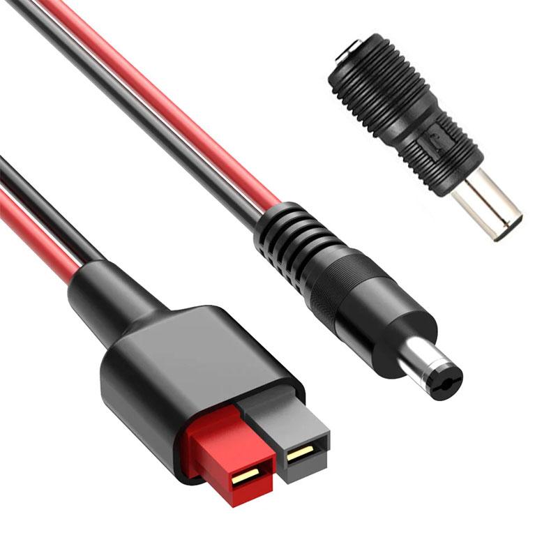 1.5m/5Ft 14AWG DC5521/DC7909 Connector for Anderson Cable for Jackery/BLUETTI/Anker/GRECELL/Goal Zero Yeti Solar Generators Etc.