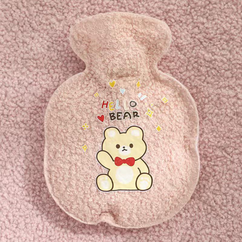 Cartoon Explosion-Proof Inflatable Hot Water Bottle & Mini Hand Warmer for Kids and Students
