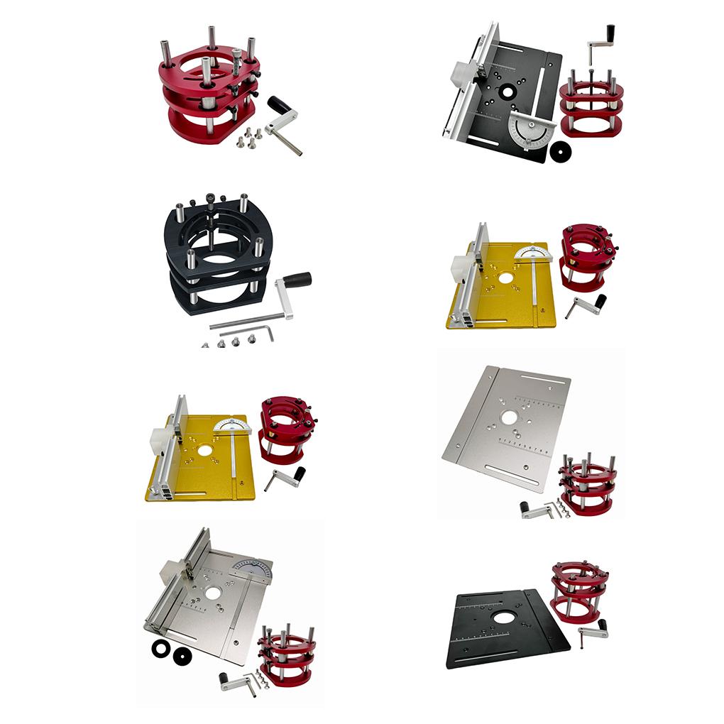 Fräsenlift für Motoren mit 65 mm Durchmesser - Einlegeplatte für Frästisch im Holzhandwerk - Liftbasis - Holzfräse Arbeitsbänke DIY-Werkzeuge