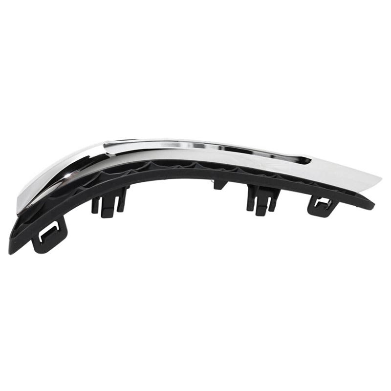 2 Piece DRL Fog Light Cover Trim Black For 2012-2014 C250 C300 C350 Luxury