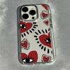 Heart Phone Case for Vivo Y400 Y39 Y29 Y04 Y38 Y28 Y19S Y03 Y78 Y36 Y17S Y100 Y75 Y22S 02 4G 5G Transparent Soft Cover Eye Frame