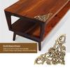12pcs Metal Hollow Shape Corner Antique Style Edge Protector  Home & Office Daily Supplies