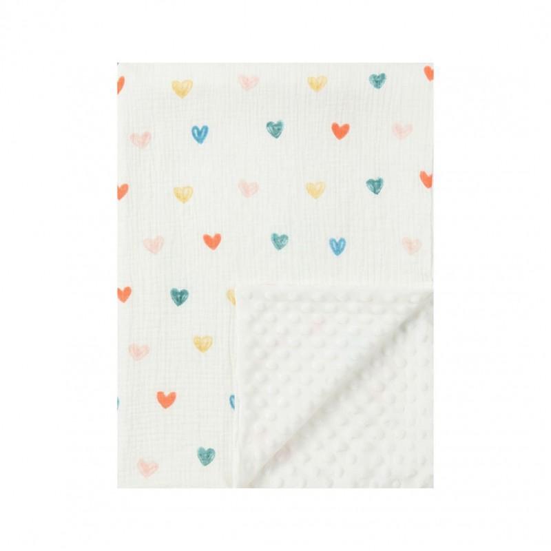 Soft Cotton Muslin Baby Blanket 3-Layer Breathable Swaddle Stroller Crib Car Seat Comfort Soothing Wrap