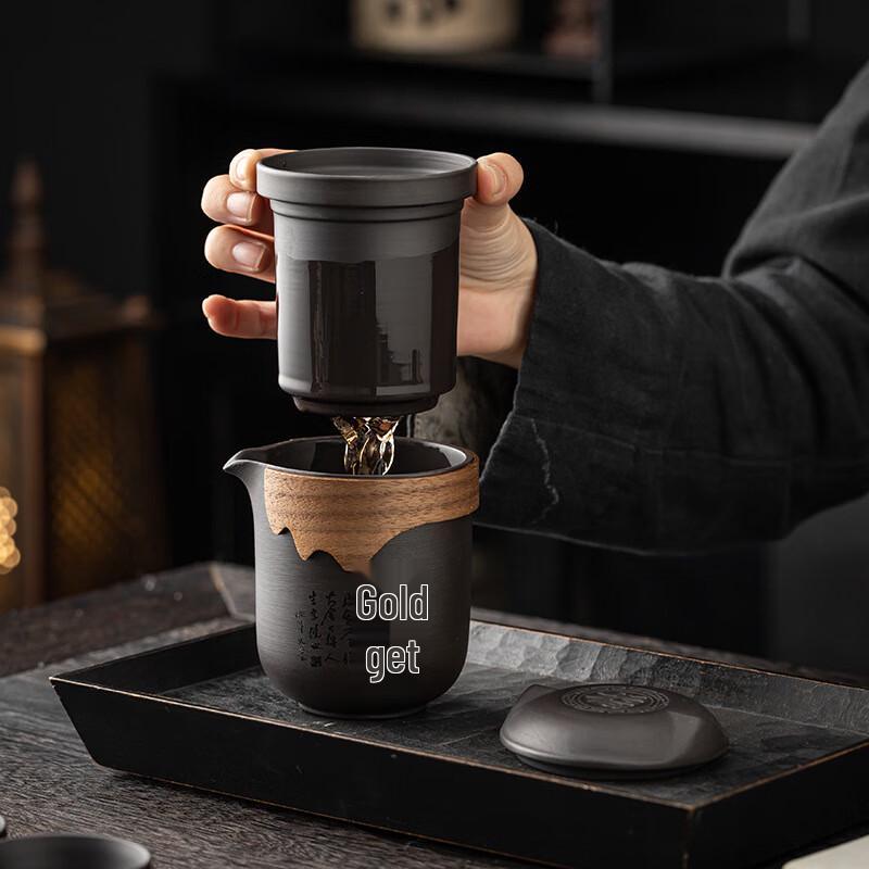 Changqi Zisha Ceramic Portable Travel Tea Set