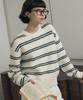 Deuloupisumeon Mellow Stripe Pullover Knit [Beige]