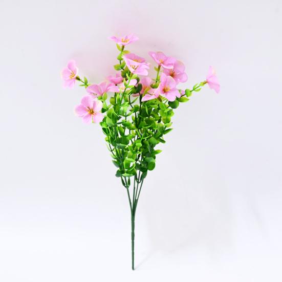 Artificial Flowers for Outdoors UV Resistant Mixed Bundles Fake Wildflower Bouquet Realistic Spring Planter Filler for Hanging Baskets Porch Patio