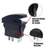 For Car Truck Marine 12V/20A 24V/10A Boat Rocker Switch Toggle 5Pin SPST / 7Pin DPDT ON-Off Switch with LED Light