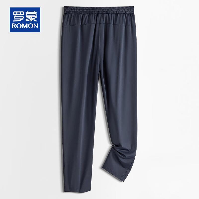 ROMON Men's Ice Silk Twill Casual Pants